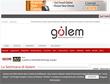 Tablet Screenshot of goleminformazione.it